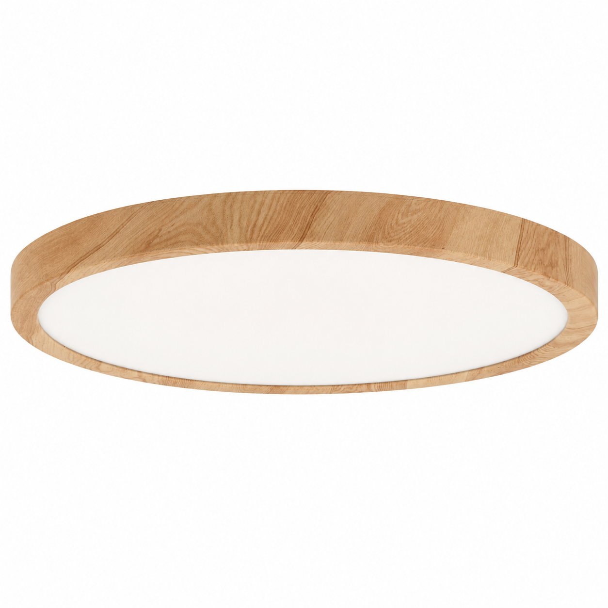 Plafonnier LED Ultra-Plat | Design Noir Bois & Blanc| CCT 3 Couleurs