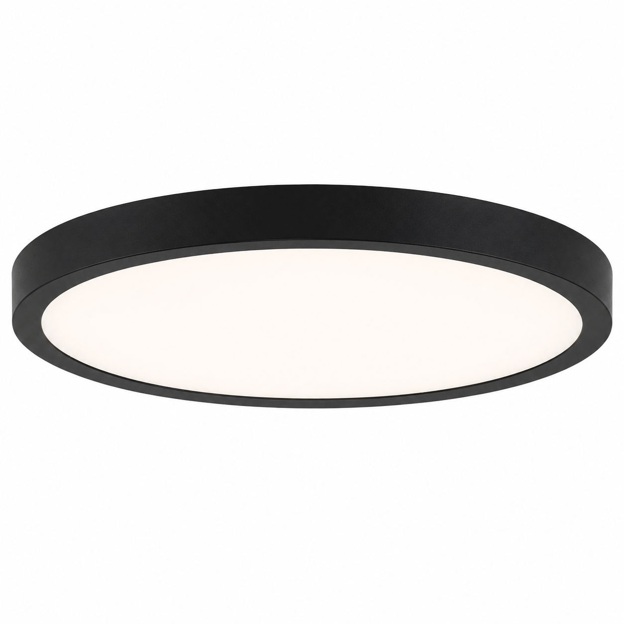 Plafonnier LED Ultra-Plat | Design Noir Bois & Blanc| CCT 3 Couleurs