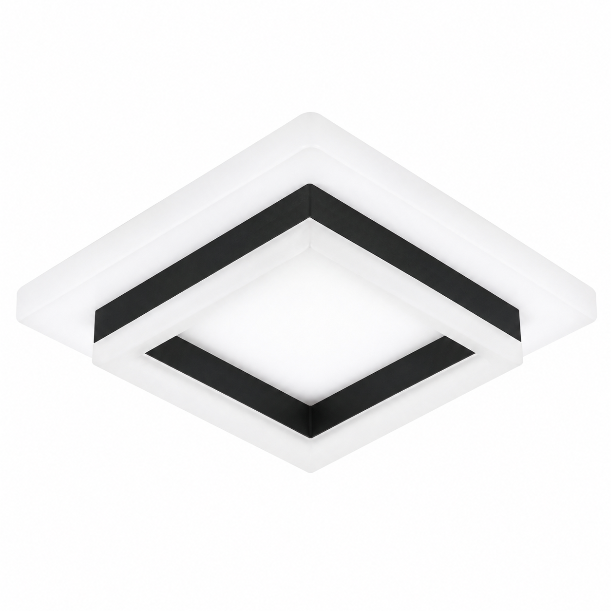 Plafonnier LED Carré Moderne | Luminaire Acrylique 24W | Blanc 6500K