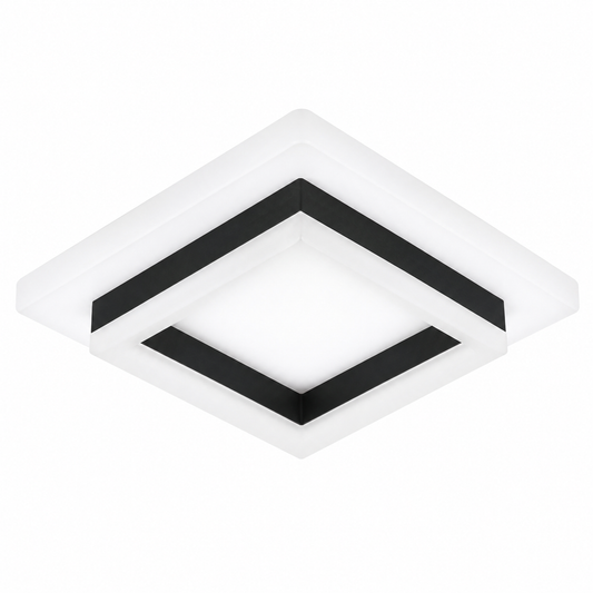 Plafonnier LED Carré Moderne | Luminaire Acrylique 24W | Blanc 6500K