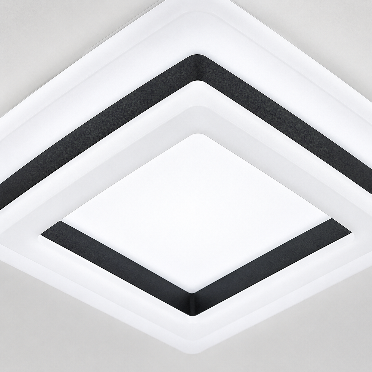 Plafonnier LED Carré Moderne | Luminaire Acrylique 24W | Blanc 6500K