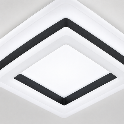Plafonnier LED Carré Moderne | Luminaire Acrylique 24W | Blanc 6500K