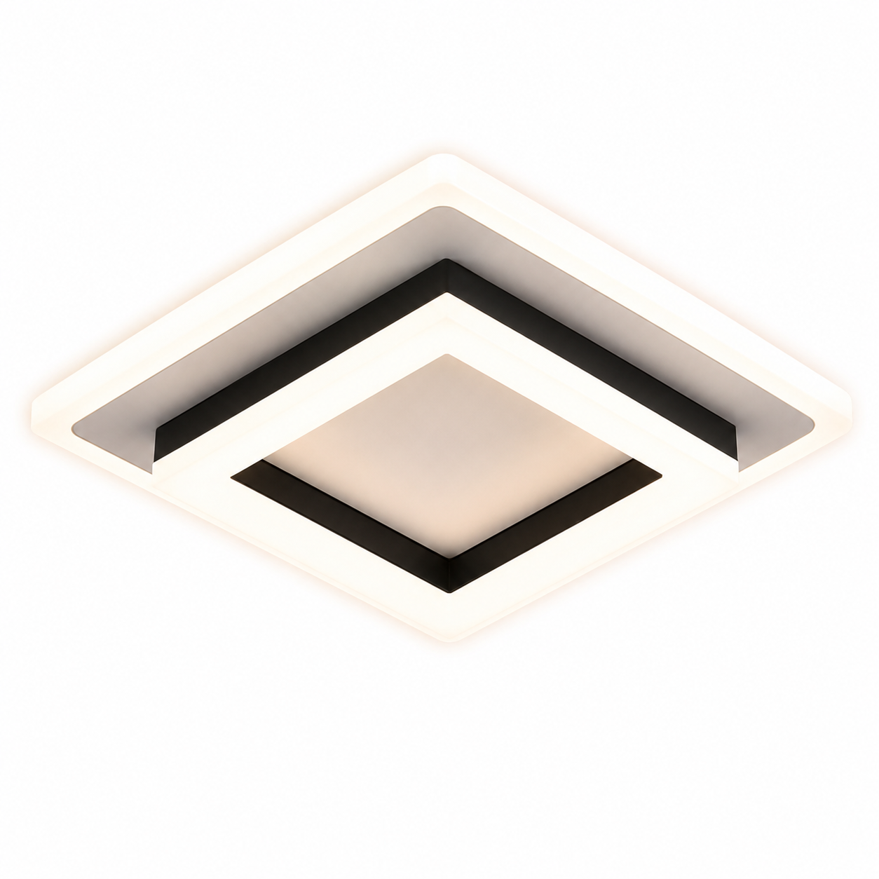 Plafonnier LED Carré Moderne | Luminaire Acrylique 24W | Blanc 6500K