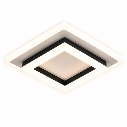 Plafonnier LED Carré Moderne | Luminaire Acrylique 24W | Blanc 6500K