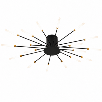 Planifier LED Feux d'Artifice Noir | Plafonnier Moderne | Design Nordique